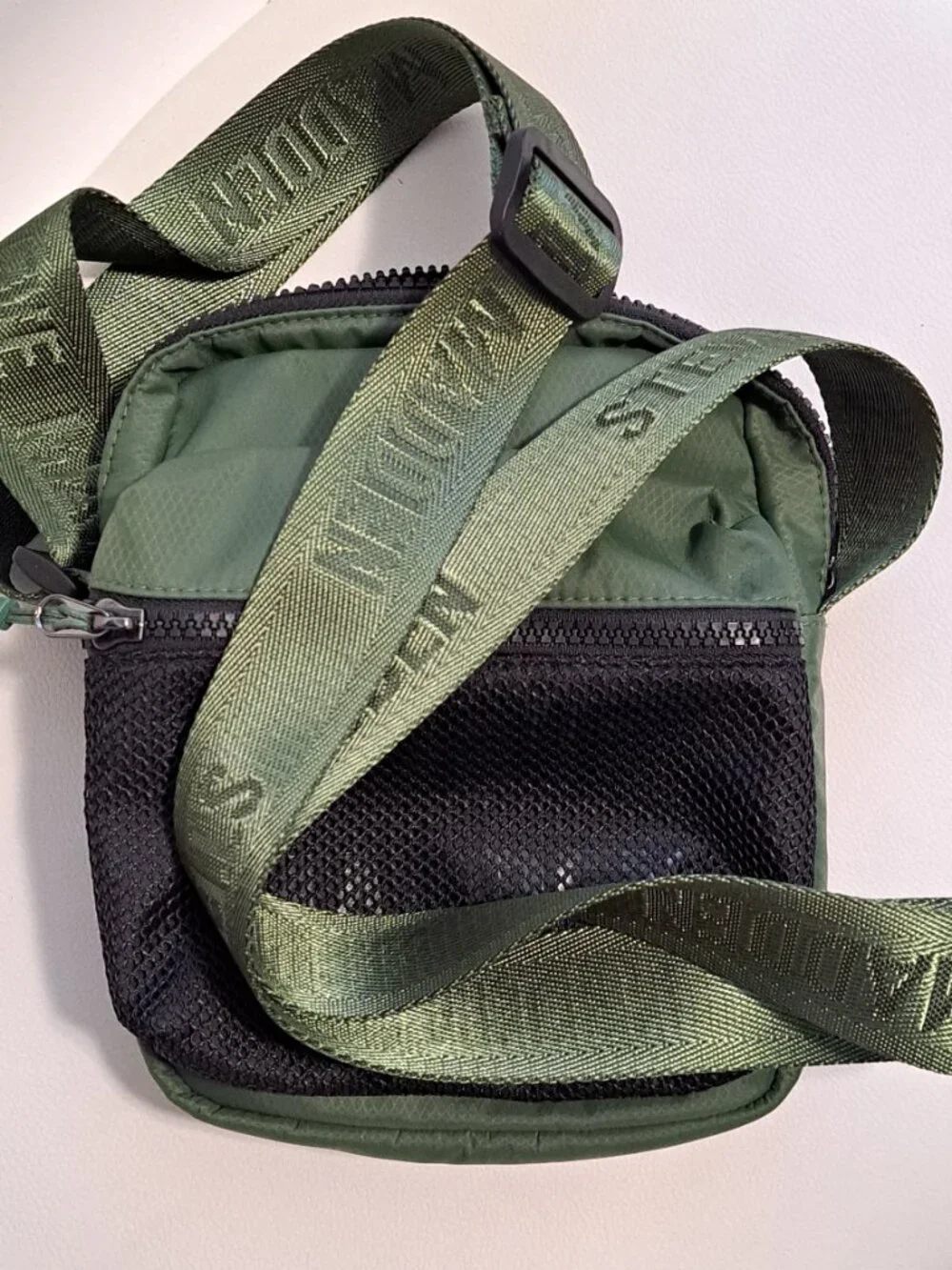Steve Madden Nylon Crossbody Purse with Mesh Pocket